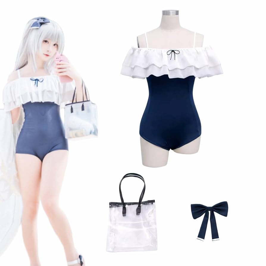 ブルアカ　水着　ミユ　コスプレ　衣装　ウィッグ　帽子など ブルーアーカイブ 霞沢ミユ 水着 コスプレ衣装